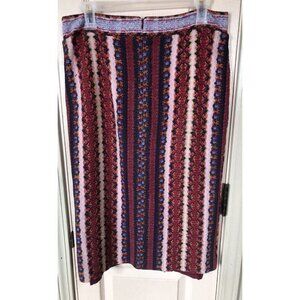 Anthropologie Mauve Womens Size Med Floral Pencil Skirt with Slit